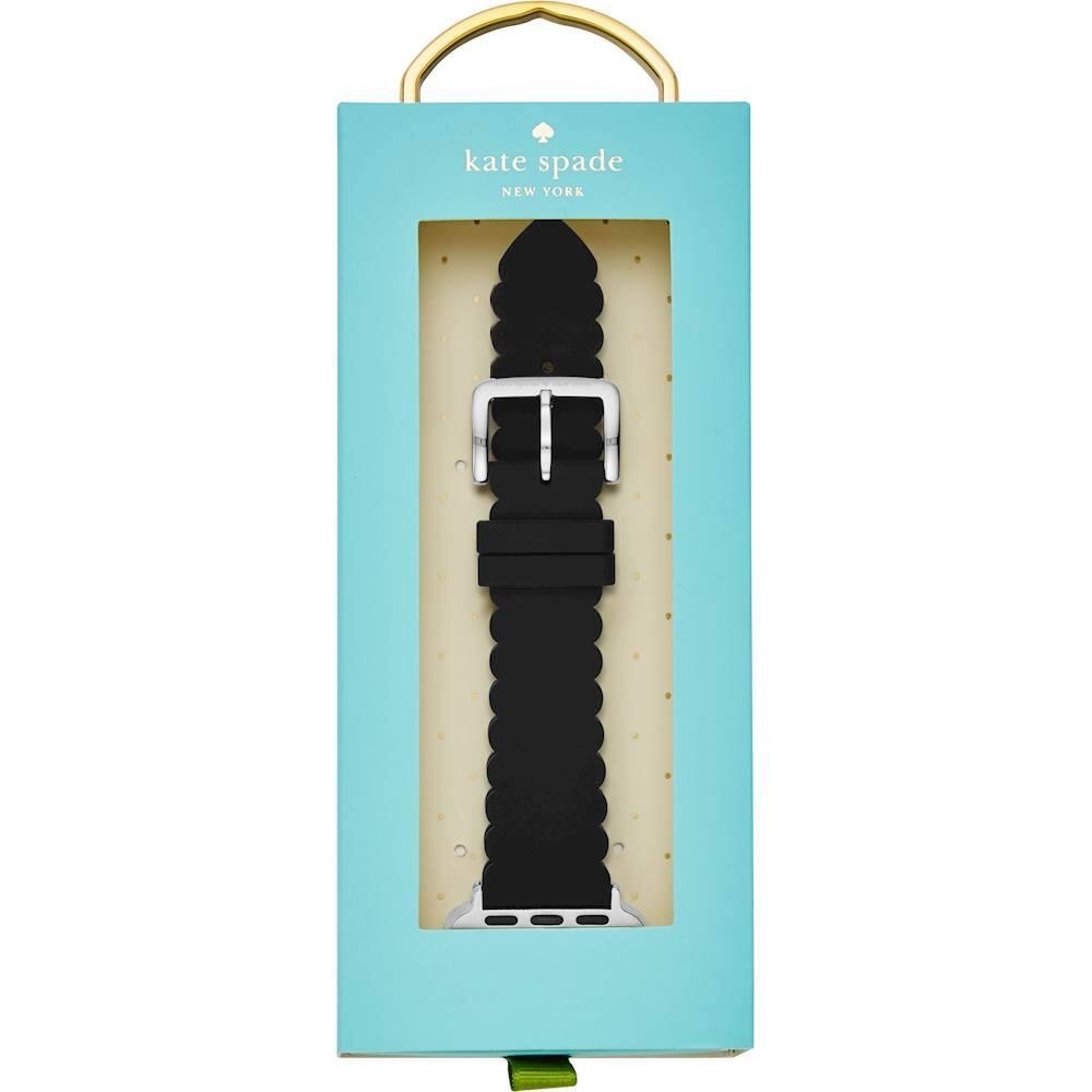 Kate Spade New York Silicone band for 38/40/41mm Apple Watch - Black Scallop